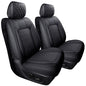 Aierxuan Dodge Ram Front Seat Covers Custom Fit 2009-2026 1500/2500/3500 Truck Pickup Crew Quad Regular Cab Heavy Duty Waterproof Leather Airbag Compatible Cushions(2 PCS Front/Black) - color: 2 PCS Front/Black