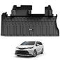 3W Cargo Mat Custom Fit for Toyota Sienna 2021-2026, TPE Trunk Mat for Sienna Car Accessories, Heavy Duty Cargo Liner (Only Fit Spare Tire) - size: 1. Toyota Sienna|21-25|Trunk Mat Fit Spare Tire