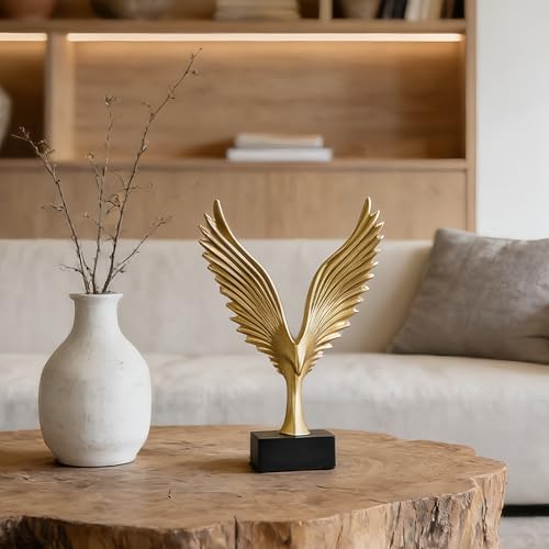 XINXUAN Gold Decor Eagle Statue,Adornos para Sala Modernos Sculpture Accent for Table,Living Room,Tv Stand,Mens Bedroom,Entryway,Shelves,Home Decor Aesthetic