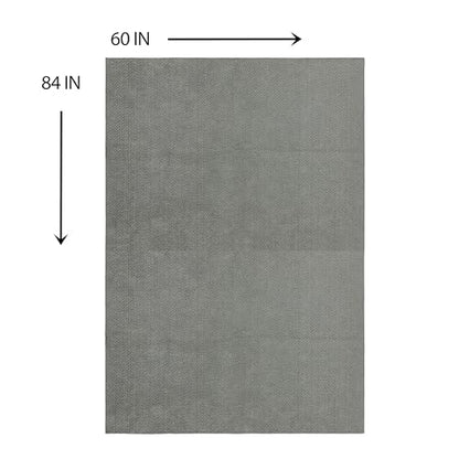 Mohawk Home Cargo Liner Moisture Barrier Mat Utility Solid Gray 5' X 7' Other Perfect for Kitchen, Living Room, Kids Room, Dining Room, Hallway, Office, Garage, Entryway, Bathroom, Laundry Room - size: 5' X 7'