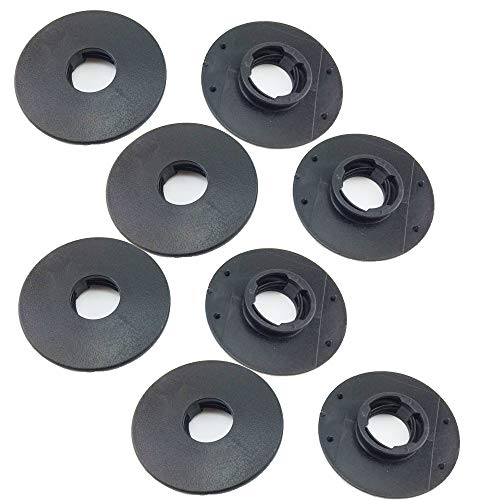 JIFFYYNY 4 Car Floor Mat Carpet Clips Anti-Slip Fixing Round Clamps Retainers for Chrysler Jeep Cadillac