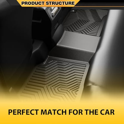 G-PLUS TPE Cargo Liners,Compatible with 2007-2011 Toyota Tundra Double/CrewMax Cab Pickup,All Weather Full Cover Protection Floor Liner Front & 2nd Row 3PCS - size: Fit Toyota Tundra 2007-2011 | Crew Cab | 3PCS