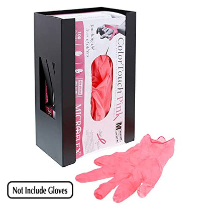 Magnetic Glove/Tissue Dispenser Holder Set, Black Glove Dispenser Wall Mount, Mount onto Tool Box or in Workshops