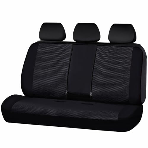 Flying Banner Neoprene Rear Bench car seat Covers car seat Protectors Split 40/60 60/40 (Solid Black, Neoprene) - color: Solid Black, size: Neoprene
