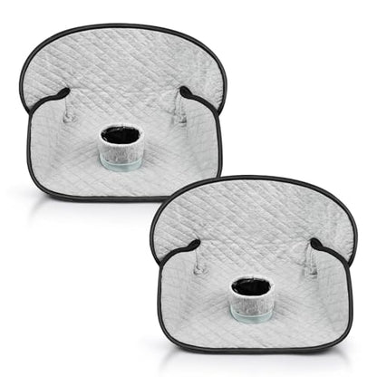 Potty Training Car Seat Protector, 2 Pack Waterproof Piddle Pads Carseat, 100% Leak-Proof Machine Washable Car Seat Liner, Non-Slip Crash-Test Approved Cover for Toddlers (Gray) - color: Gray