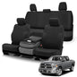 Front & Rear Seat Cover Compatible with 2013-2018 Dodge Ram & 2019-2022 Classic Ram Crew Cab, Neoprene Durability Truck Seat Cover, Rear ONLY Fit Full Bench Rear Seat Without Armrest - color: Black, size: 2013-2022 Ram 1500/2500 Front & Rear