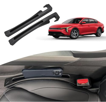Car Seat Gap Filler for Kia K4 2025-2026 Gap Filler Organizer Stop Things from Dropping Customized Interior Accessories Black, 2 Pack