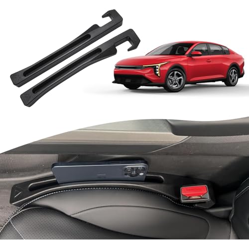 Car Seat Gap Filler for Kia K4 2025-2026 Gap Filler Organizer Stop Things from Dropping Customized Interior Accessories Black, 2 Pack