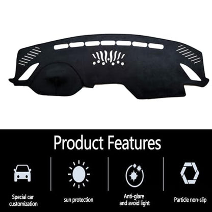 Dashboard Cover for Mazda 6 2016 to 2020,Premium Custom Fit Microsuede Dash Mat,Non-Slip Sun Shade & Heat Protector,Anti-Glare Dashboard Cover Mat