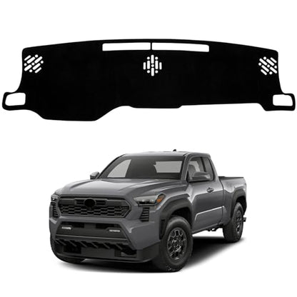 Dash Cover Mat Compatible with Toyota Tacoma 2024 2025 2026 Car Interior Dashboard Cover Mat Nonslip Dashmat Sunshade Glare UV Rays Protector Accessories Custom Fit - size: Compatible with Tacoma 2024 2025