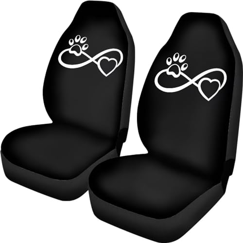 Dog Paw Love Printed Car Seat Covers Washable Seat Protector for Women Men Air Mesh Cloth Automotive Vehicle Seat Covers for Cars Interior for Cars, Sedans, Trucks, SUVs - Vintage Flags - color: Dog Paw Love