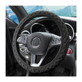zipelo Elastic Stretch Steering Wheel Cover, Microfiber Breathable Ice Silk, Universal 15 Inch Anti-Slip Car Steering Wheel Protector, Warm in Winter and Cool in Summer, for Men and Women (Black) - color: Black