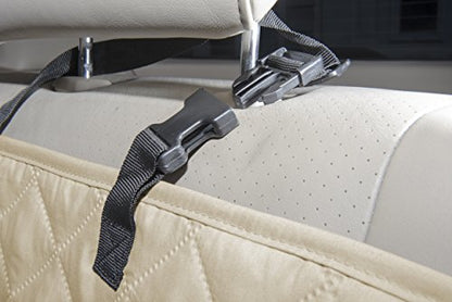 Furhaven Universal Water-Resistant Quilted Hammock-Style Backseat or Cargo Area Protector - Clay, One Size