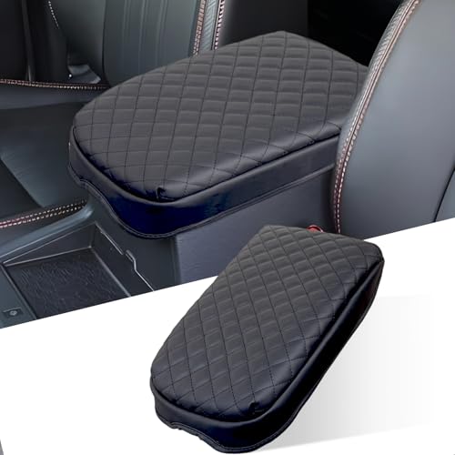 Center Console Cover for Nissan Frontier 2026 2025 2024 2023 2022 - Armrest Cushion Pad Cover PU Leather Car Armrest Box Cover Protector for Nissan Frontier 2026-2022 Interior Accessories - size: 1) 22+ |Froniter| Black, +Thick Size