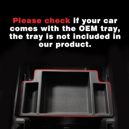 Center Console Organizer Compatible with 2022-2026 Chevy Silverado/GMC Sierra 1500 and 2024-2026 Silverado & Sierra 2500HD 3500HD Armrest Storage Box w/Bucket Seats ONLY(OEM Tray Mats only) - size: Console Mats