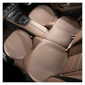 Summer Car Seat Cushion Perforated Breathable Ventilated Non-Slip All-Season Auto Cushion Pad(Brown,3-Piece Set) - color: Brown, size: 3-piece set