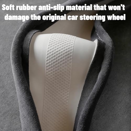 Car Steering Wheel Cover, 14.5-15" Breathable Soft Suede Steering Wheel Protector with Non-Slip Lining, Warm Auto Protection Guard Accessories, Universal for Van Truck RV (Dark Gray) - color: Dark Gray