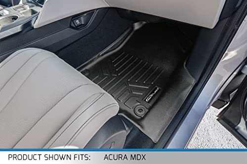 SMARTLINER Custom Fit All Weather Floor Mats 2 Row Liner Set Compatible with 2022-2025 Acura MDX - color: Acura MDX 2022 - 2025