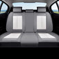 Coverado Car Seat Covers, Back Seat Cover for Dogs, Faux Leather Car Seat Covers Backseat, Car Seat Cushion, 3-Pieces Waterproof Universal Seat Covers for Cars Fit for Most Sedans SUV, Gray&White - color: Gray&White