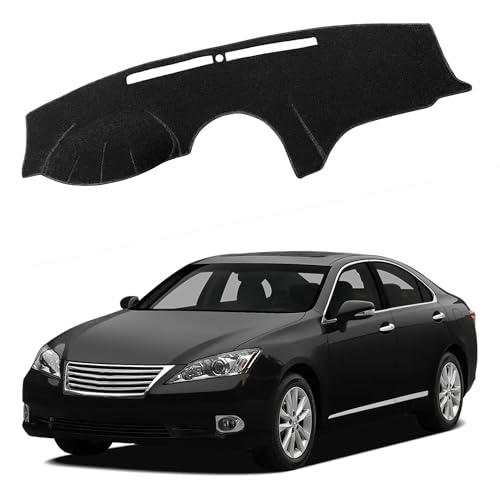 Upgraded Dashboard Mat for 2007-2012 Lexus ES350 Polyester Dash Mat Non-Slip Windshield Reflective Instrument Dash Cover Interior Accessory Black - color: 2007-2012 for Lexus ES350