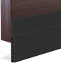 [New Upgrade] Huge Gap Door Draft Stopper, 3.4" W Widened Door Sweep Seal Gap Up to 1.8" for Interior & Exterior Doors - Keeping Draft, Noise, Dust and Unwanted Animals Out,3.4" W x 39" L,Black - size: Black