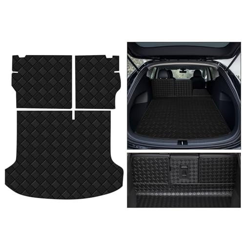 Cargo Mat for 2020-2024 2025 Kia Seltos in Upper Position(Fits Without Subwoofer) Full Coverage All Weather Protector ， with Backrest Mat Trunk Mat Cargo Liner forKia Seltos Black Version Accessories