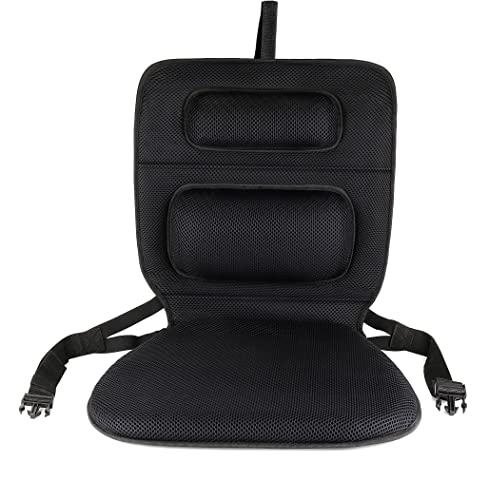FOMI Gel Wheelchair and Low Back Chairs Seat and Back Cushion | Orthopedic Seat Pad, Firm Back Support and Lumbar Pillow for Wheelchairs, Car, Truck, Gaming | Pressure Sore, Coccyx Pain Relief