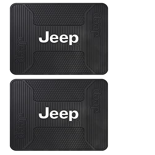 Plasticolor 001611ZX4 Jeep Elite 4pc Front and Rear Floor Mat kit