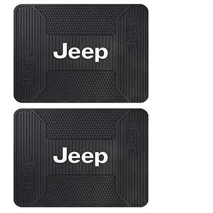 Plasticolor 001611ZX4 Jeep Elite 4pc Front and Rear Floor Mat kit