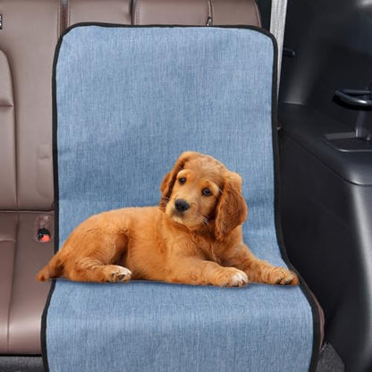 Kisangel Pet Car Seat Cover Waterproof Sturdy Front and Back Seat Protector for Dogs Light Blue Pet Cushion Pad