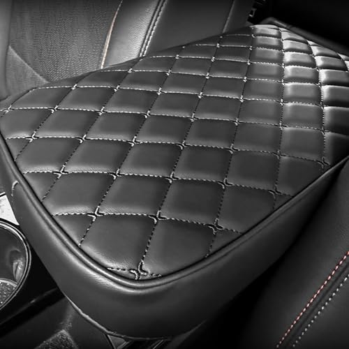 Car Armrest Cushion Cover Compatible with Chevy Equinox 2025 2026 Accessories, Center Console Armrest Pad(Black) | Arm rest cover for car - color: Black, size: Size compatible with Equinox 2025 2026