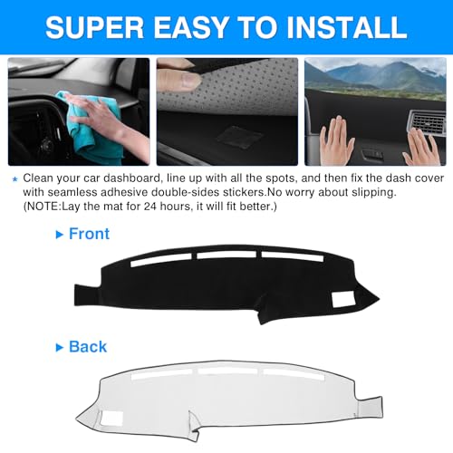 Autorder Dashboard Cover Mat for 1990-1995 Toyota 4Runner Pickup Truck Accessories Dash Cover Upgrade Velvet Dash Mat Sunshade Glare UV Rays Protector - size: 1990-1995 Toyota 4Runner