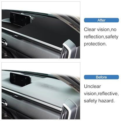 Dashboard Cover Mat for Mazda 2023-2025 2026 CX-50 CX50 Accessories (with HUD) Black Flannel Material Anti-Slip Dash Cover Mat Sunshade Glare UV Rays Protector - size: for Mazda 2023-2026 CX-50
