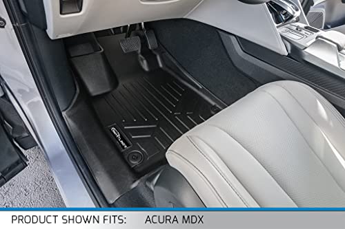 SMARTLINER Custom Fit All Weather Floor Mats 2 Row Liner Set Compatible with 2022-2025 Acura MDX - color: Acura MDX 2022 - 2025