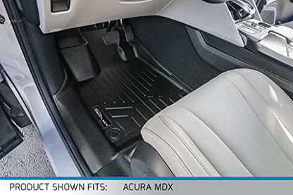 SMARTLINER Custom Fit All Weather Floor Mats 2 Row Liner Set Compatible with 2022-2025 Acura MDX - color: Acura MDX 2022 - 2025