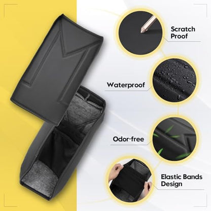 FIILINES Center Console Cover for Honda Pilot 2023-2025 2026, Ridgeline/Passport 2024-2026, with Hidden Pockets Armrest Cover Pad Cushion Protector Pilot Accessories Armrest Cover Anti-Scratch - size: For Honda Pilot/Ridgeline/Passport 2023-2026