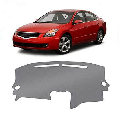 KUST Gray Dash Cover Compatible with Nissan Altima 2007-2012 Dashboard Cover Accessories for Altima Non-Slip Polyester Dashboard Mat Custom Fit Center Console Sunshield Protector - size: Altima 07-12(Gray)