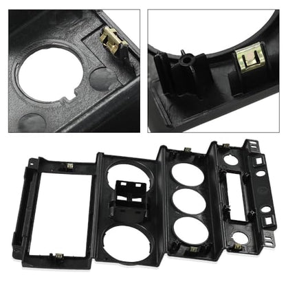 G-PLUS Dash Board Instrument Panel Dash Center Bezel Trim Compatible with Jeep Wrangler 2007 2008 2009 2010 - size: 2007-2010 Jeep Wrangler | Black