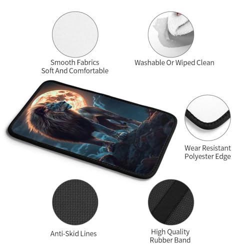 Universal Car Center Console Cushion Pad, Leo Moon Soft Waterproof Car Center Console Cover Auto Armrest Seat Box Cover Protector for Most Vehicle SUV Truck Car - color: Leo Moon