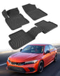 Custom Fit 3 Pcs Floor Mats for Honda Civic 2022-2025 - All-Weather Rubber Mats & Liners, Heavy Duty Car Interior Protection for Civic, Weather-Resistant & Easy to Clean - size: for Honda Civic 3 PCS Floor Mats 2022-2026