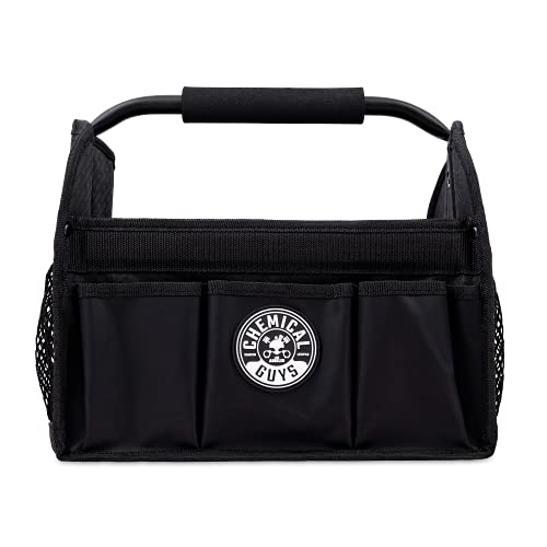 Chemical Guys Quick Load Collapsible Detailing Car Caddy Organizer & Storage – Portable Wash and Garage Organizer for Supplies, Tools and Accessories – Durable Black Design for Cars, Trucks & Home