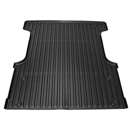 IKON MOTORSPORTS TPE Truck Bed Mat, Compatible with 2022-2024 Toyota Tundra Crew Max 5.5Ft, Custom Fit All Weather Heavy Duty 3D Rear Storage Cargo Trunk Tray Protector Liner 1PC, Black