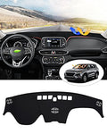 CARTIST Dashboard Cover Custom Fit for Hyundai Santa Fe 2019 2020 2021 2022 2023 Accessories Dash Cover Mat Pad Black （Without HUD） - size: Hyundai Santa Fe 2019-2023（Without HUD）