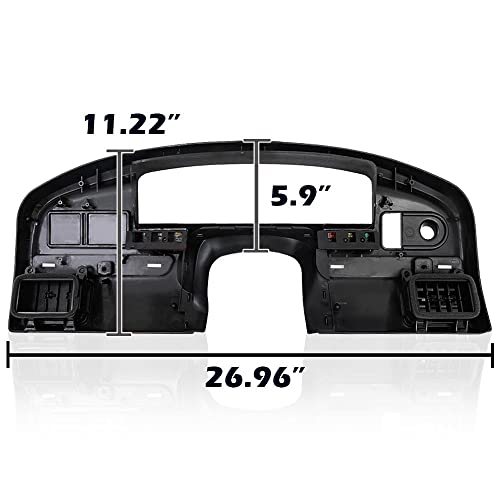 ANDPLAY Dash Panel Bezel Cover Compatible with Ford F150 F250 F350 1992 1993 1994 1995 1996 1997 with Gas Engine ONLY Black - size: 1992-1997 | Fit Ford F150