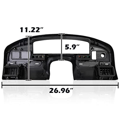 ANDPLAY Dash Panel Bezel Cover Compatible with Ford F150 F250 F350 1992 1993 1994 1995 1996 1997 with Gas Engine ONLY Black - size: 1992-1997 | Fit Ford F150
