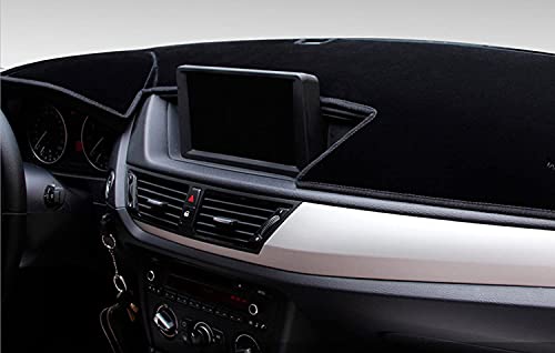 Custom Fit Dashboard Black Center Console Cover Dash Mat Protector Sunshield Cover Compatible with Kia Seltos 2021 2022 2023 2024 2025
