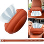 Car Tissue Holder, Silicone Tissue Box Napkin Holder with Adjustable Band,Universal Car Tissue Tube Organizer Perfect for Trucksr Armrest Box,Backseat Holder (Orange)
