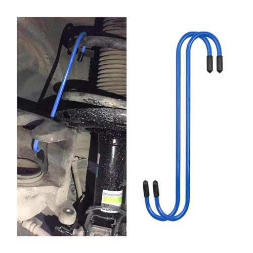 2PCS Car Brake Caliper Hooks, Vehicle Caliper Hangers with Rubber Caps, S-Shaped Automotive Accessories for Braking, Axle, Bearing, Suspension Work for SUV, Truck, RV（Blue/2PCS） - color: Blue, size: 2PCS