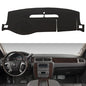 Dashboard Cover for Chevy Chevrolet Suburban/Tahoe 2007-2014,Chevrolet Avalanche Silverado 1500 LTZ 2007-2013,GMC Yukon 2007-2014 Dash Cover Mat(Premium Carpet, Black) - color: Black