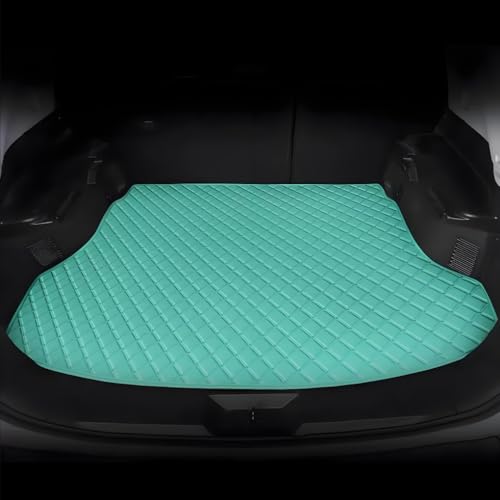 Custom Making Trunk Mats Cargo Mats Fit for 99.9% Sedan SUV All Weather Protection Leather Liners Trunk Mat Cargo Liners (Light Blue) - color: light blue